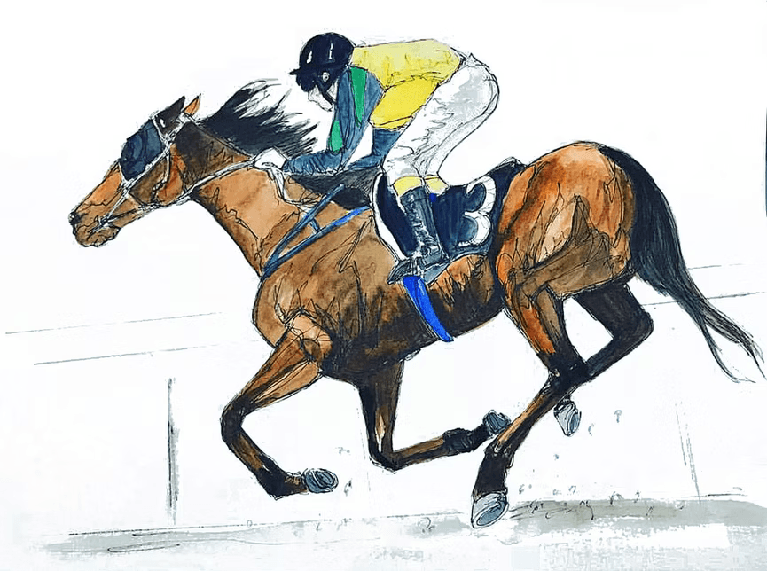 Racehorse — fine art giclée print